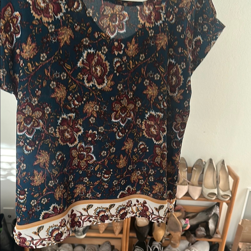 Floral Print Women's Top